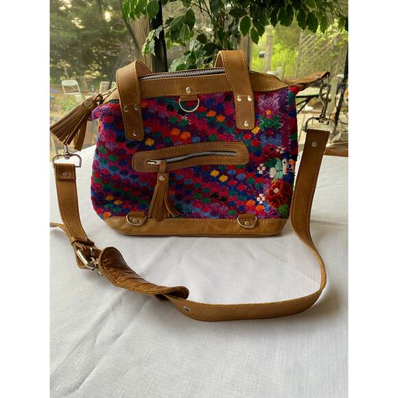Trades of Hope Cloth Embroidered Colorful Purse Backpack 10x12x5 inches EUC - Picture 1 of 16
